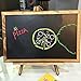 MAXHID Rustic Framed Chalkboard Sign with Wooden Tripod Stand,Tabletop Memo Menu Chalk Display Board for Kitchen,Wedding,Bar, Restaurant