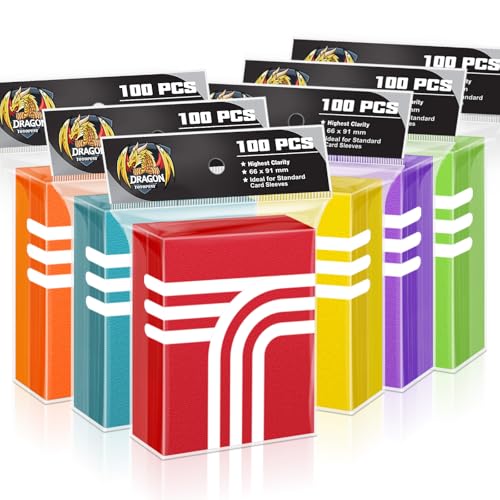 Toyopeny 600PS Matte Card Sleeves,6 Colors Baseball Card Sleeve Perfect Fit MTG Cards,TCG,Yugioh,Football,Sports,Magic Card Sleeve(Spare 12PS)