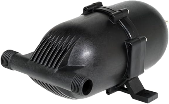 SHURflo 182-200 Pre-Pressurized Accumulator Tank,Black, 9.1" x 4.8" x 3.8" | Pre-Charged Diaphragm Tank Reduces Pump Cycling, Water Pulsation, Pressure Spikes, Noise and Battery Consumption