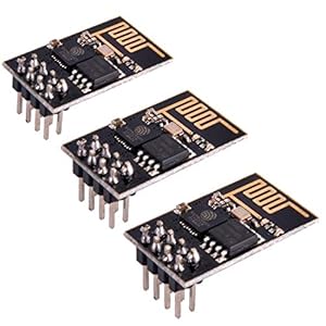 HiLetgo 3pcs ESP8266 ESP-01 Serial WiFi Wireless Transceiver Wireless Module Development Board LWIP AP+STA Compatible with Arduino
