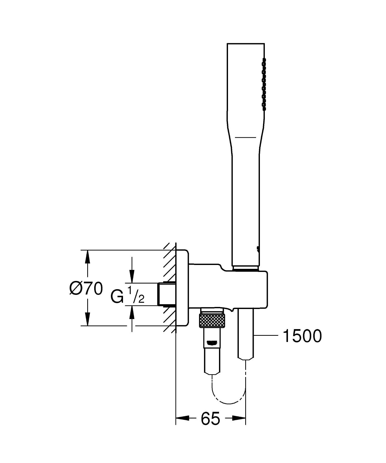 GROHE Set Doccia Completo, ABS Cromo 26404000