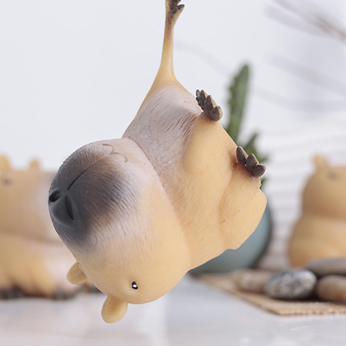 Pack De 2 Figurines Capybara Kawaii Anti-stress - Jouets Squishy Mignons Pour Enfants Et Adultes - Taille 7-8.5 Cm - 14