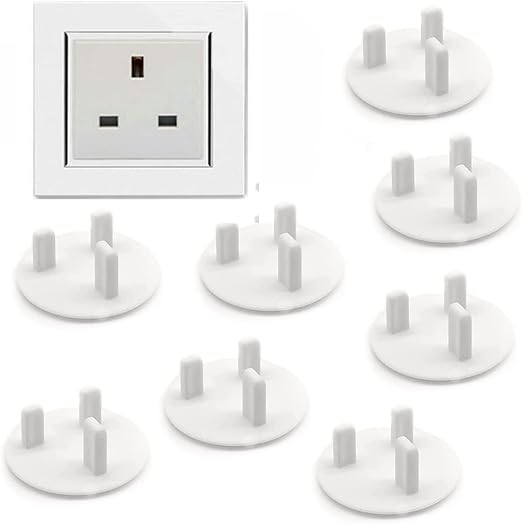 AONAT 8 Pieces Plug Socket Covers, White Plug Socket Covers UK,for