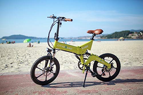 Cityboard CIES Bicicleta Eléctrica Plegable 20, Adultos Unisex, Amarillo