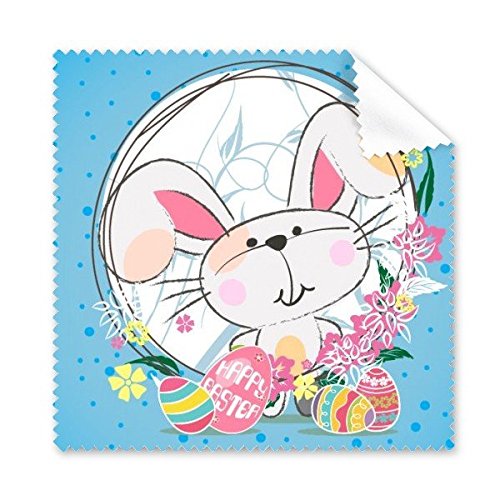 Lapin de couleur motif tissu lunettes pour effacer les traces de doigts