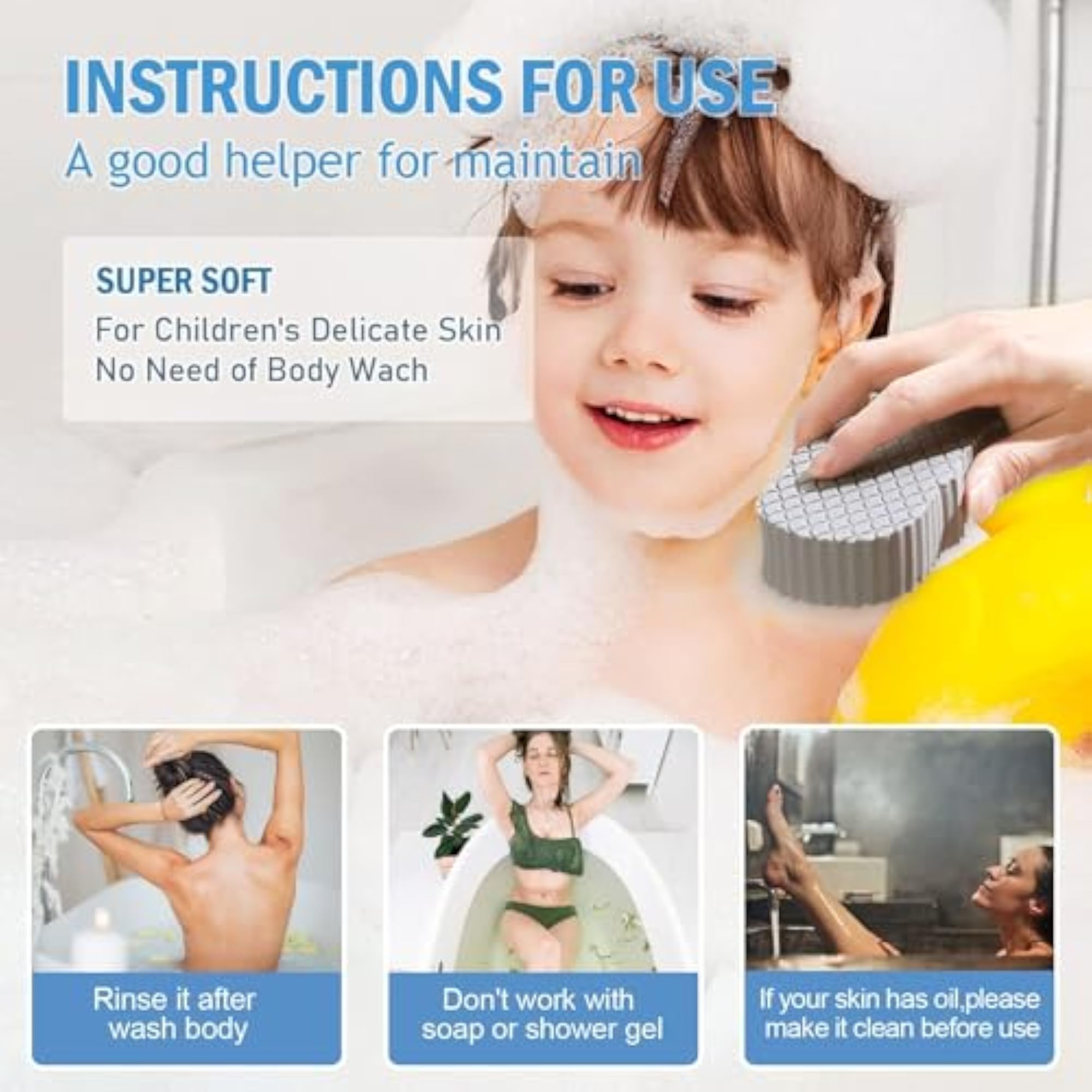 Big Saving Ultra Soft Bath Body Shower Sponge