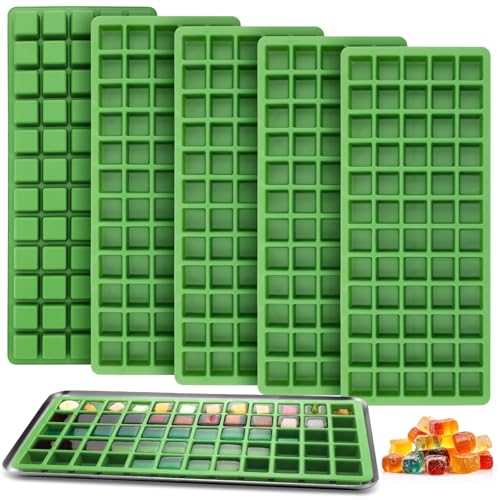 Tiangrid 5 Pcs Silicone Food Molds for Harvest Right Freeze Dryer Harvest Right Medium Square Trays Dividers Food Mold for Fruit Vegetable Cake Freeze Drying Accessories (Medium)