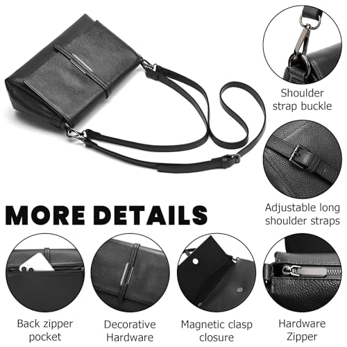 Women Small Genuine Leather Shoulder Bag Soft Crossbody Purse for Lady Handbag2