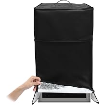 Extended Enclosure for Bambu-Lab P1P P2S X2D P1S X1E X1C X1-Carbon 41.5 x 46 x 75 cm PVC Laminated Polyester Storage Cover to Protect Against Sunlight Dust Dirt Black