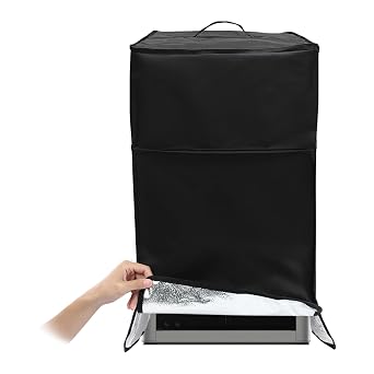 Extended Enclosure for Bambu-Lab P1P P2S: X2D P1S X1E X1C X1-Carbon 41.5 x 46 x 75 cm PVC Laminated Polyester Storage Cover to Protect Against Sunlight Dust Dirt Black