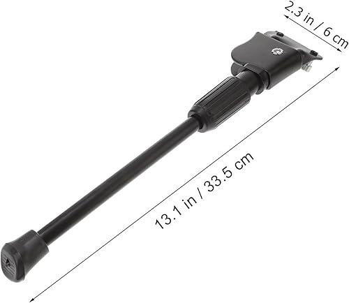 Miniatura 5 de Garneck Soporte de bicicleta 2 agujeros plegable Soporte de bicicleta de acero solo lado Kickstand para bicicleta de montaña Bicicleta de carretera