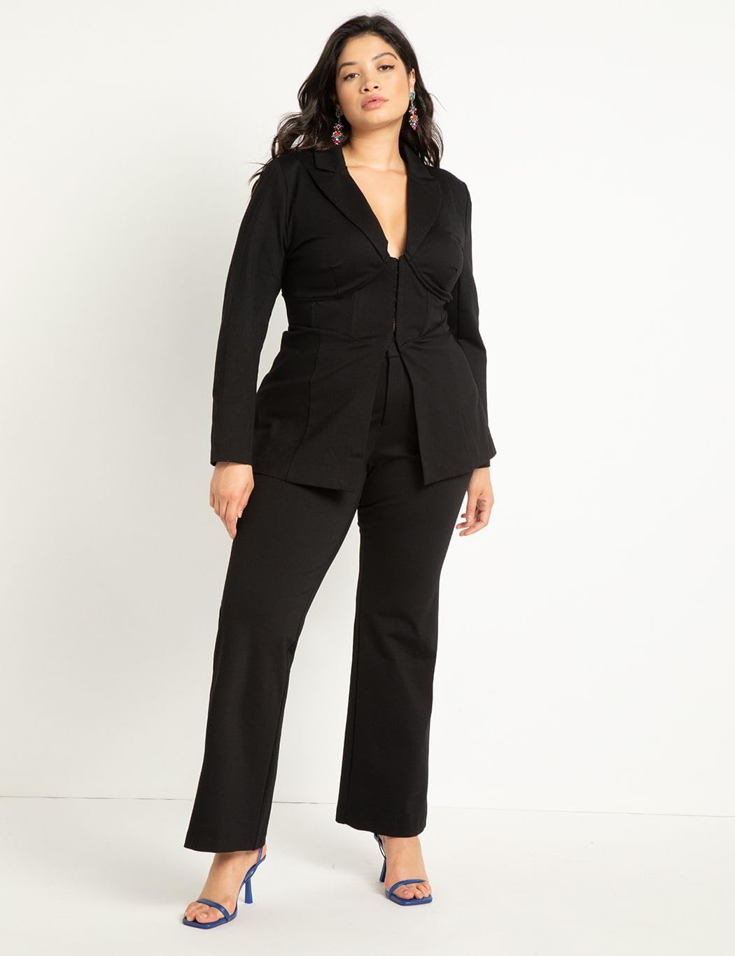 ELOQUII Women's Plus Size Corset Blazer