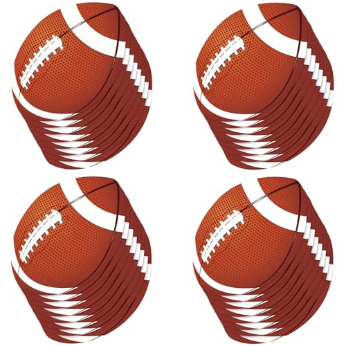 Image of Vuzvuv 60Pcs Paper Rugby Football Cutouts Party Decor for Bulletin Board