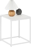 Vista 27 de Furinno Moretti Cube - Estante moderno apilable para mesa auxiliar, roble francés gris