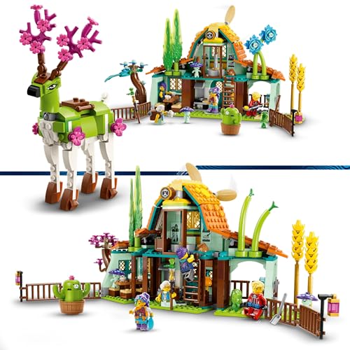 DREAMZzz 2 in 1 Scuderia delle Creature dei Sogni, Fattoria Giocattolo con Cervo Costruibile in 2 Modi, 4 Minifigure dello Show TV, Gioco con Animali Fantastici per Bambini e Bambine 71459 - Lego - Immagine 2