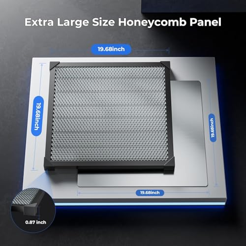 Image of Honeycomb Laser Bed for Falcon 2 and Most Laser Engravers 19.68 inch x 19.68 inch Honeycomb Working Panel for Fast Heat Dissipation and Desktop-Protecting