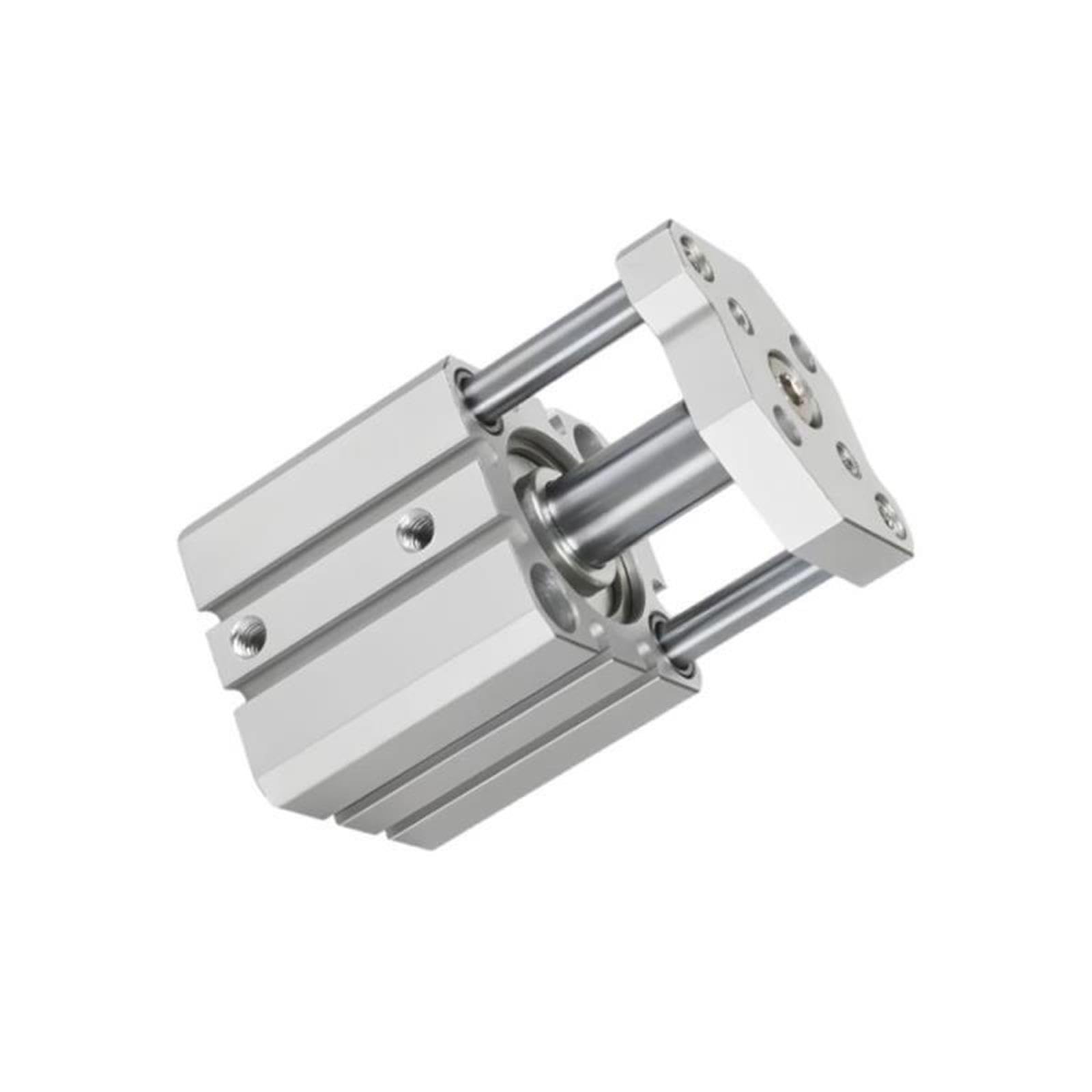 Cilindro neumático con varilla guía compacta CQMB, doble efecto, no magnético, fino(Stroke 30mm,CQMB20mm)