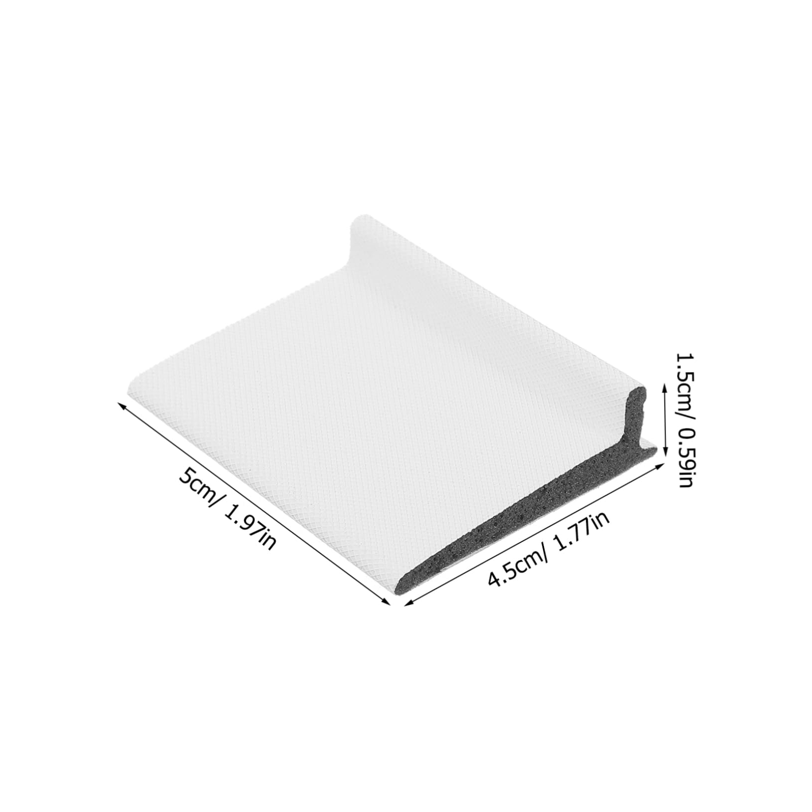 Burlete para Esquinas de Puertas Autoadhesivo 50 Piezas Blanco