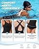 La LiVita Racerback Athletic Swimsuit for Teens One-Piece Leakproof Period Swimwear with PFAS Free Full Coverage Oeko-TEX Black #5