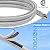 5FT Two Stage Propane Regulator Hose - Stainless Steel Braided LP Gas Hose with Gauge & QCC1/Type1 Connector, 3/8" Female Flare Nut for RV, Gas Grill, Fire Pit & Outdoor Appliances (CSA Certified)