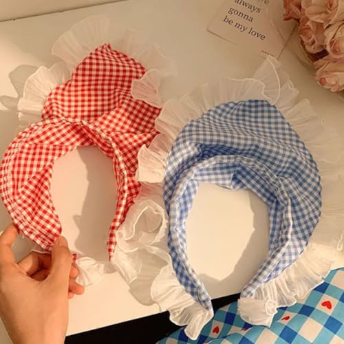 Likeggoad 6 Pack Lace Hair Bandana,Floral Head Scarf,Chiffon Hair Bandanas Kerchief,Triangle Head Scarf for Women/Girls(Random 6 colors)