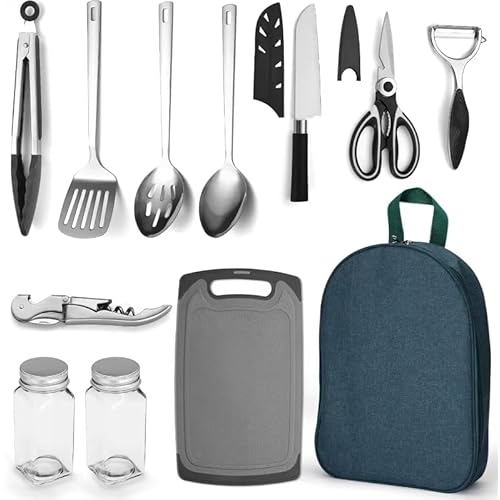 ReaNea Essentials, Gear Must Haves, Camping Cooking Utensils, Camping Kitchen Tools for Travel, Picnics, BBQ, RVs, Outdoor