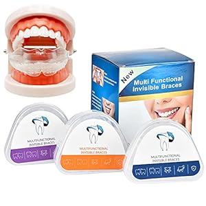 Tanden rechttrekken Kit, professionele transparante zachte en harde tandmondbescherming Orthodontisch apparaat (3 fasen, geschikt voor verschillende tanden)