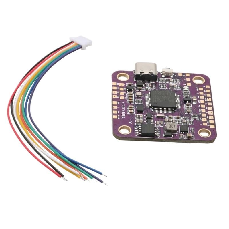 Controlador Vuelo AT32 5 UART 5V 9V BEC GPS OSD 16MB for Drone FPV RC | Soporta función GPS OSD, salida estable vuelo avión modelo
