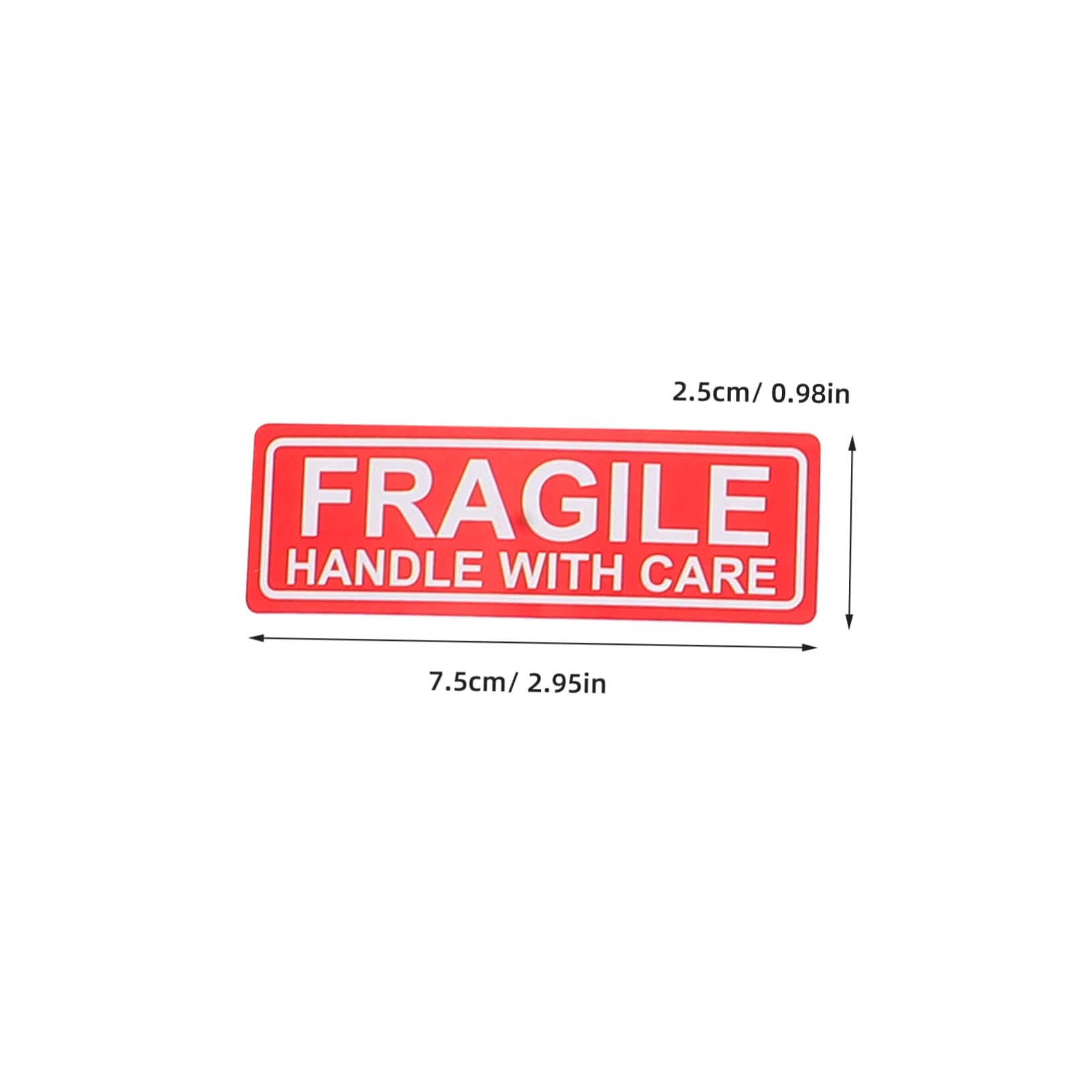 Angoily 10 Rolls Fragile Stickers for Shipping Adhesive Warning Labels for Ceramics Handle with Care Easy Application High Visibility for Safe Transit