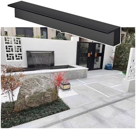 Recessed Pond Waterfall Spillway with Soft Tube, Sealing Tape & PVC Connector - Ideal for Garden Water Features & Backyard Landscaping