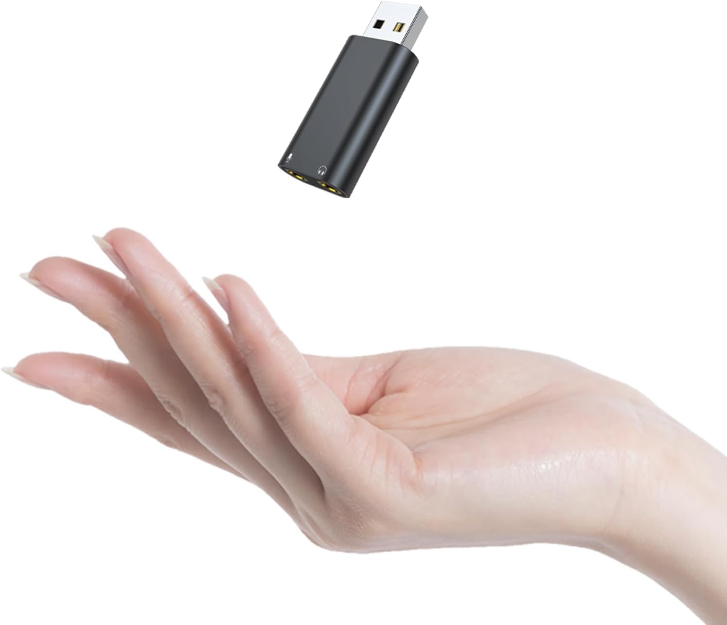 𝐔𝐩𝐠𝐫𝐚𝐝𝐞𝐝 USB to 3.5mm Jack Audio Adapter,USB to Headphone Adapter | USB A to Aux Adapter External Stereo Sound Card,for Headphone/Mac/Linux/Laptop/Desktops/Docking Station