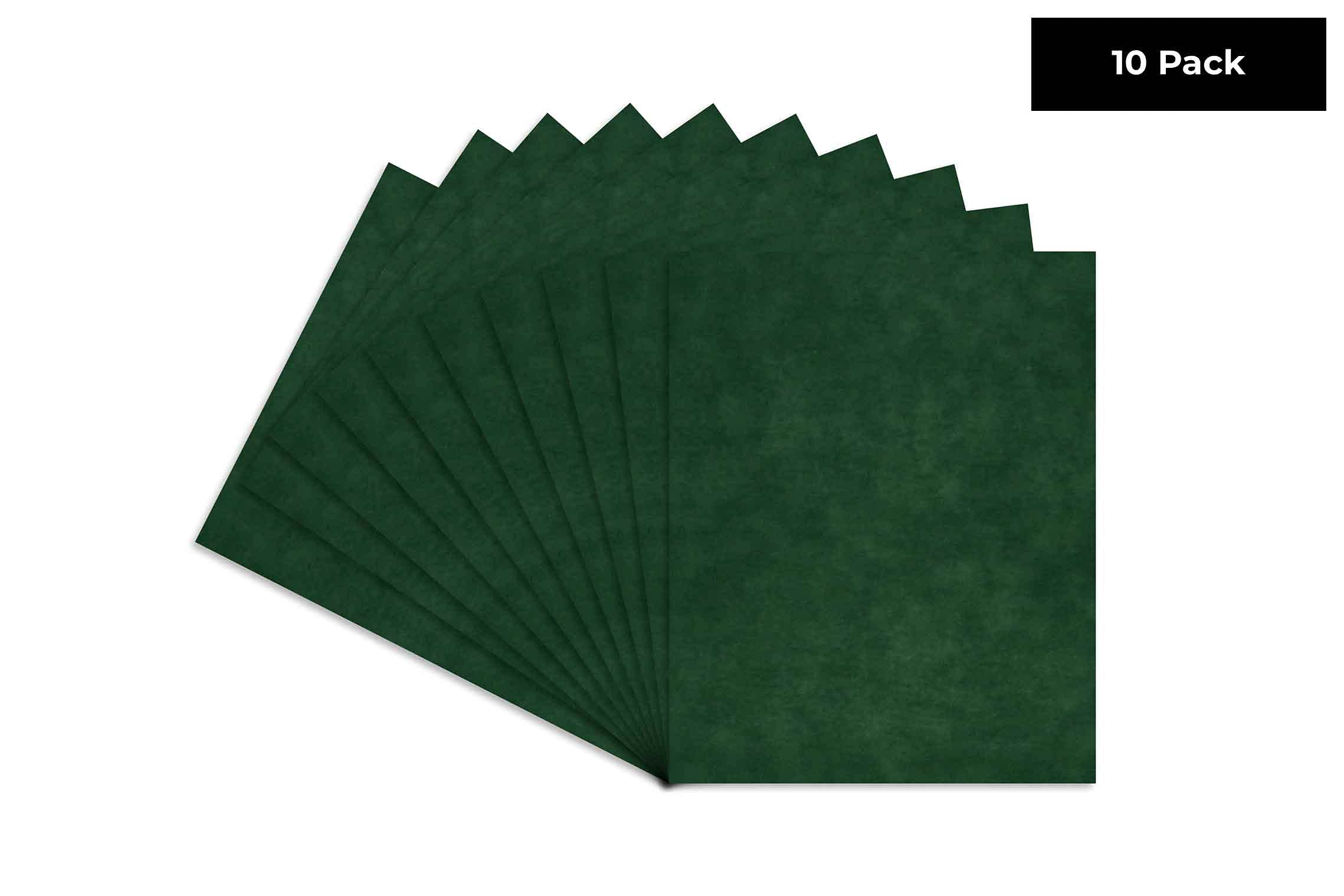 Forest Green Suede Texture 11x14 Backing Board - Uncut Photo Mat Board (10-Sheets)
