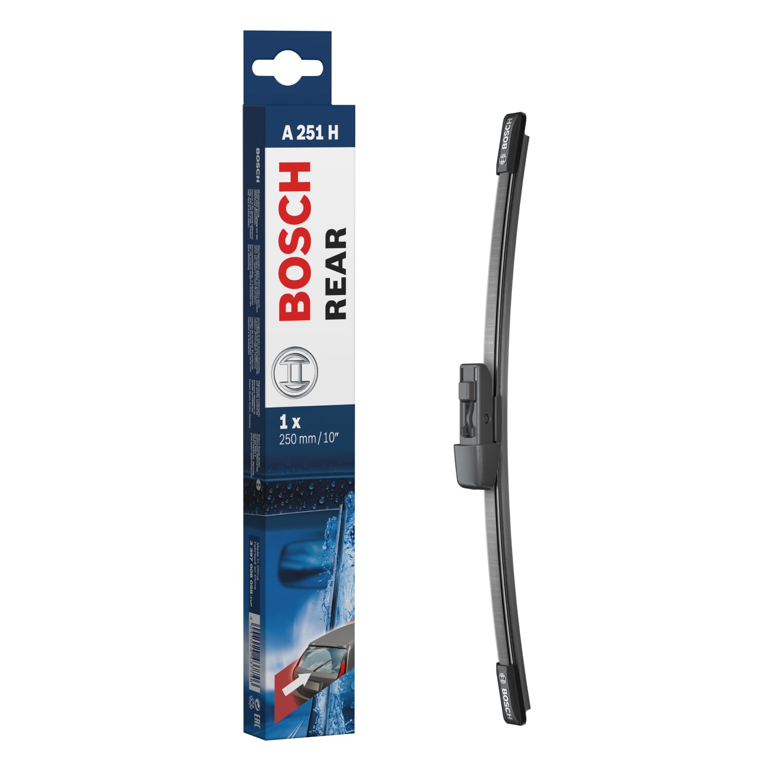 Bosch Wiper Blade Rear A251h, Length: 250Mm Â Rear Wiper Blade 4057662285142
