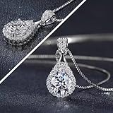 Collar de moissanita para mujeres, colgante de diamante cultivado...