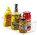 Set Of 8 Refrigerator Pantry Organizer Bins - Clear Food Storage Baskets for Kitchen, Countertops, Cabinets, Fridge, Freezer, Bedrooms, Bathrooms - Plastic Household Storage Containers