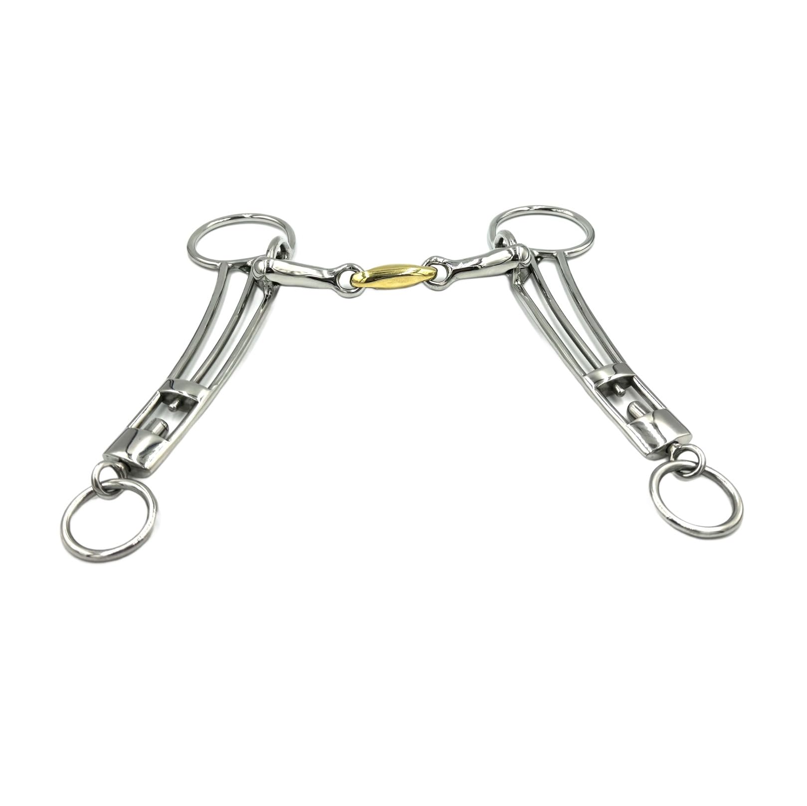 Equine Smile ES0115 Icelandic Bit Double Broken with Copper Stainless Steel Bit Thickness 14 mm (11.5 cm) - Image 2