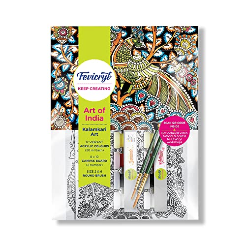 Fevicryl DIY Self Painting Art of India Kit Kalamkari Art Acrylic