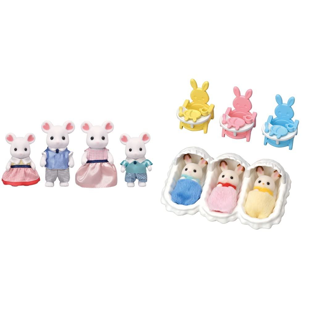 SYLVANIAN FAMILIES - 5308 - Familia Ratón Marshmallow 5341 - Set de Cocina