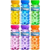 JOYIN Bubble Bottles 6/12/24/36PCS (4oz Solution), Bubbles for Toddlers 1-3, Blow Bubbles Solution Wand Bulk for Party Favors for Kids, Toddler Summer Outdoor Toys Gift for Kids (6)
