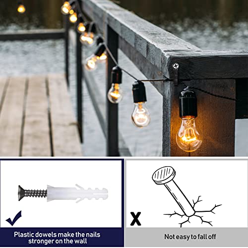 Zhengmy 120 sets christmas light hanger hooks outdoor light hangers hanger wall patio hooks with screw hooks for outdoor string lights for garage party outdoor easy release wire and fairy led lights 3 Zhengmy 120 sets christmas light hanger hooks outdoor light hangers hanger wall patio hooks with screw hooks for outdoor string lights for garage party outdoor easy release wire and fairy led lights - image 4