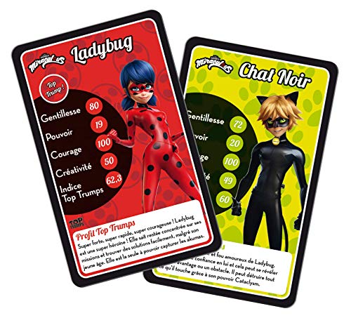 Winning Moves Top Trumps Miraculous Jeux de cartes Jeu de Société Jeu de batailles Jeu de voyage De 2 à 6 joueurs A partir de Version Française - vue 7