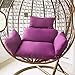 Hamak Poduszka Krzesło Poduszka Jajko Krzesło Huśtawka Poduszka z Poduszką na Zewnątrz Poduszki Siedzenia Poduszki Wiszące Krzesło Bez Krzesła,Purple,One Size