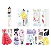 Magnetic Clothes Dolls - Magnetic Princess Paper Doll, Funny Clothes Games | Fashion Design Finge Toys Sticker Book, Suitable for Kids Creative Creative Funny Friends