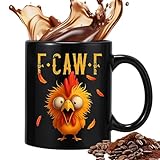 Byuexhp Tazas de café, 350 mililitros, taza de agua de cerámica, diseño de gallo, taza de café, para mujeres y hombres, cocina, bar, oficina, hogar, cumpleaños y