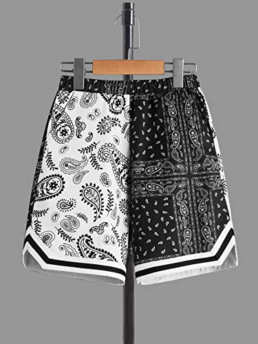 Image of SOLY HUX Boys Boho Paisley Print Short Sleeve T Shirt and Shorts Set 2 Piece Outfits