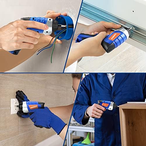 Sorako SDD04D1 Electric Screwdriver, Sorako Cordless Screwdriver Rechargeable 4V Max, Power Screwdriver With Led Light, 1300Mah Battery Screwdriver 6 Nm 30 Pcs Screw Gun Accessories thumb #6