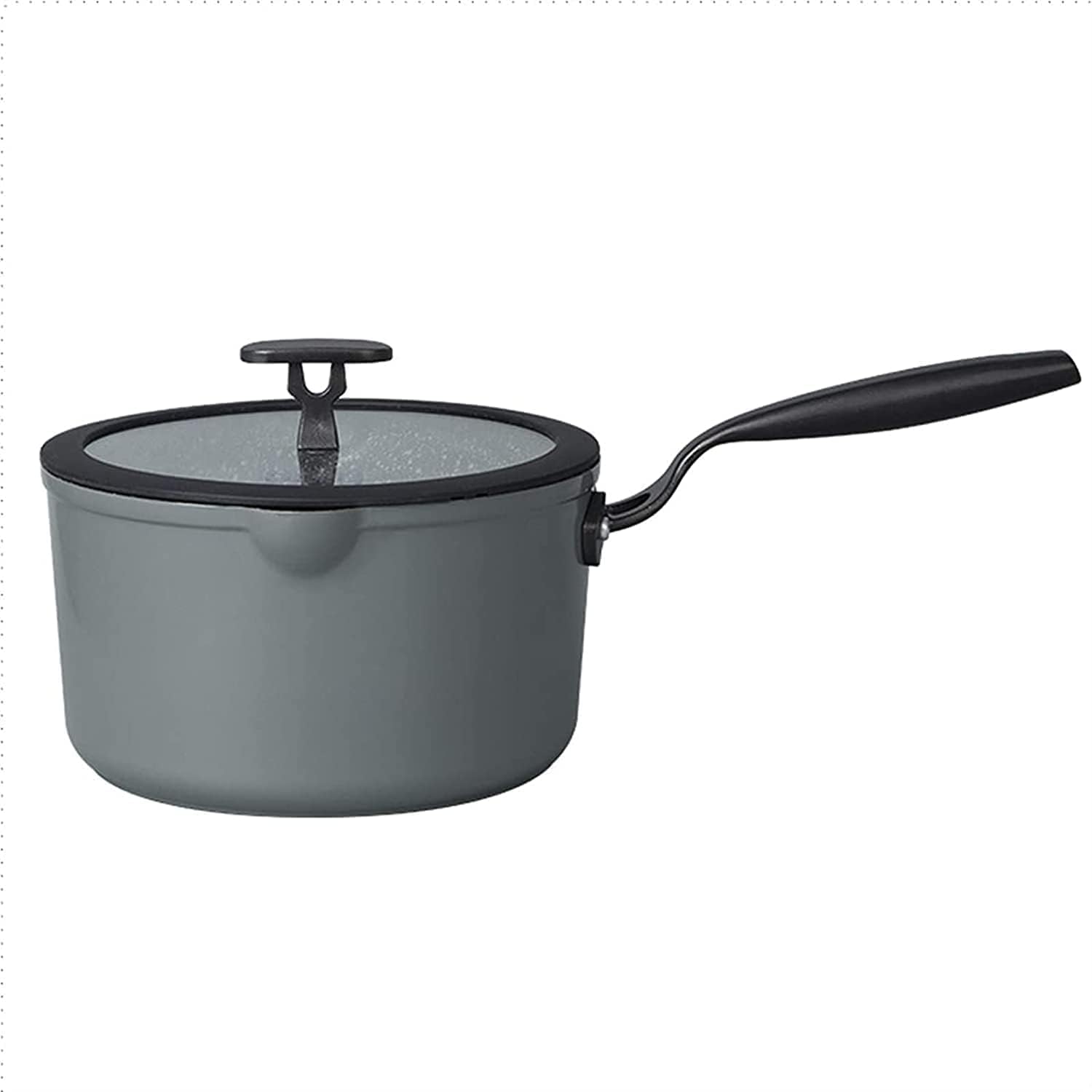Wok Metal Milk Pan Nonstick Saucepan with TwoWay Nozzle