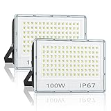 【Flexible Installation】Flutlicht LED außen für den Außenbereich mit soliden Klammern und Schrauben, einfache und bequeme Installation. Ob Decken, Wände, Boden oder Halterungsinstallation, können Sie einfach und flexibel installieren, 180 ° Verstellbare Metallhalterungen und 55 cm Verlängerungslinie ermöglichen es Ihnen, Lichter entsprechend den spezifischen Bedürfnissen frei zu lokalisieren. LED outdoor strahler für Straßen, Terrassen, Stadien, Partys, Sportplätze, Rasenflächen und mehr