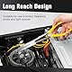 LEONTOOL Flachzange mit langer Reichweite, 27,9 cm, Entenschnabelzange mit gezackten Backen für Autoreparatur, mechanische Arbeiten, schwer zu erreichende enge Räume und begrenzte Freiraumbereiche