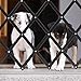 Relaxdays Hundeabsperrgitter ausziehbar bis 96 cm, 48,5-60 cm hoch, Bambus, Hunde Schutzgitter für Treppe & Tür, schwarz